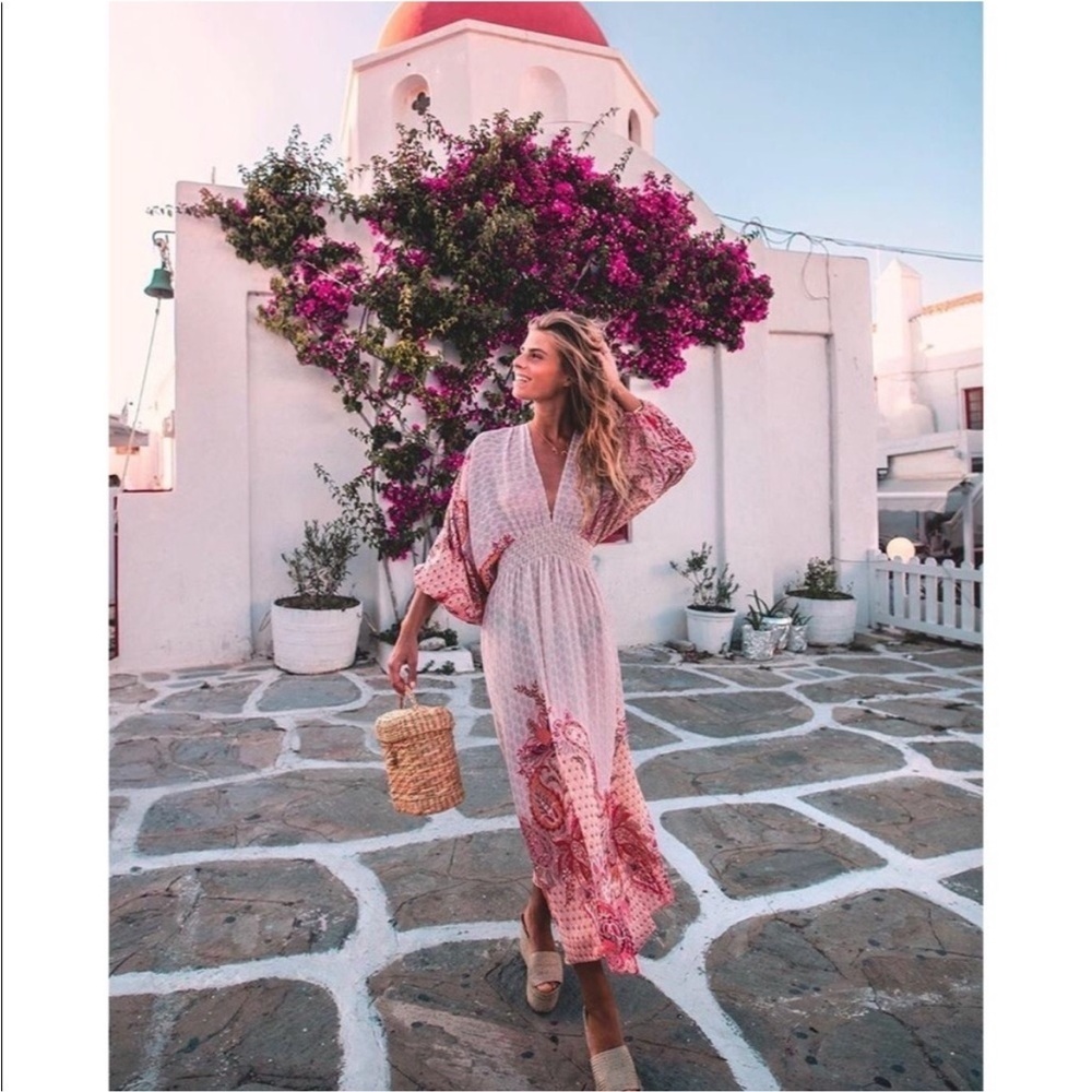 MISA Los Angeles Emala Paisley Print Maxi Dress size XS - Picture 1 of 16